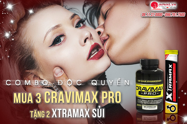 3 Cravimax Pro tặng 2 Xtramax sủi - Hiệu quả không nhờ 9 Cravimax pro là gì