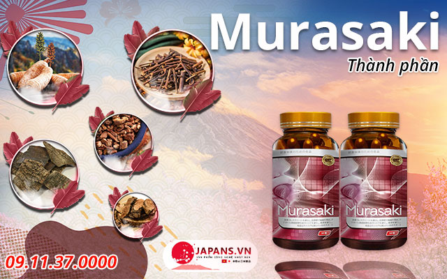 Combo 02 hộp Murasaki - Ổn định huyết áp & tăng sức khoẻ tim mạch 10 thành phần murasaki