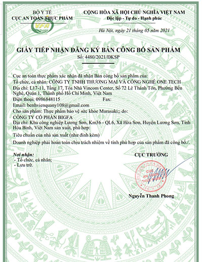 Combo 02 hộp Murasaki - Ổn định huyết áp & tăng sức khoẻ tim mạch 12 giấy đăng ký murasaki