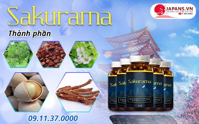 Combo 05 hộp Skurama - Tạm biệt nỗi lo mất ngủ & rối loạn giấc ngủ 10 thành phần sakurama
