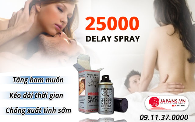 Công dụng của chai xịt 25000 Delay Spray