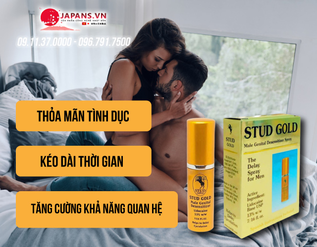 Chai Xịt Stud Gold Xịt Chống Xuất Tinh Sớm Cho Nam Giới 9 tác dụng của chai xịt stud gold