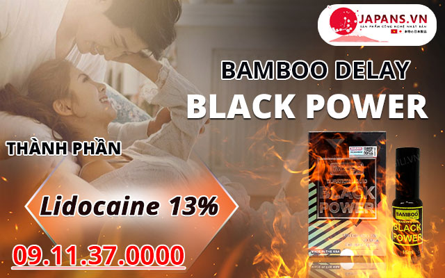 Bamboo Delay Black Power - Xịt tăng thời gian "Yêu" đến từ Mỹ 10 thành phần bamboo delay black power