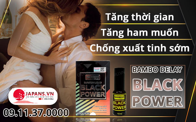 Bamboo Delay Black Power - Xịt tăng thời gian "Yêu" đến từ Mỹ 11 công dụng bamboo delay black power