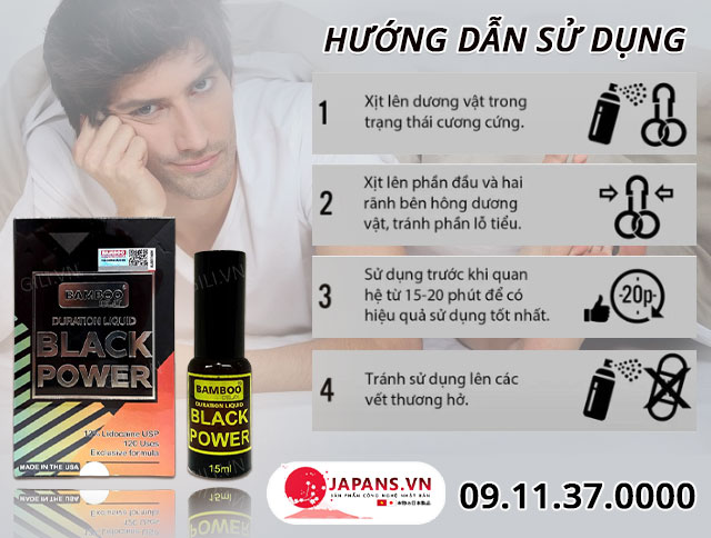 Bamboo Delay Black Power - Xịt tăng thời gian "Yêu" đến từ Mỹ 12 cách dùng bamboo delay black power