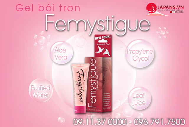 FEMYSTIGUE Gel bôi trơn tăng khoái cảm kích thích nữ 9 thành phần giới thiệu femystigue