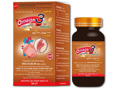 Omega 3 Vinh Gia 2 - Giúp hạ mỡ máu & ngăn xơ vữa động mạch 13 omega 3 vinh gia 2