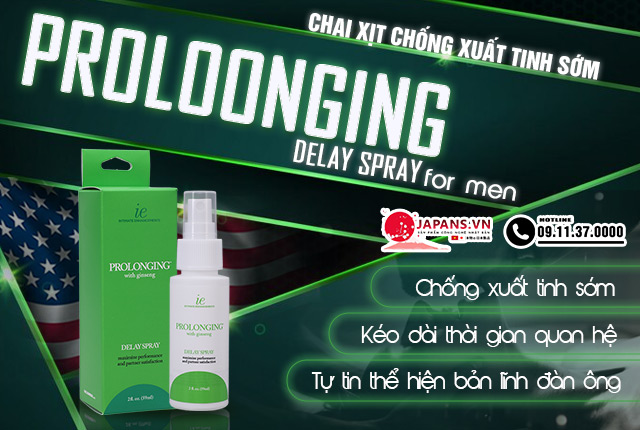 Proloonging Delay Spray -Tăng thời gian quan hệ số 1 từ Mỹ
