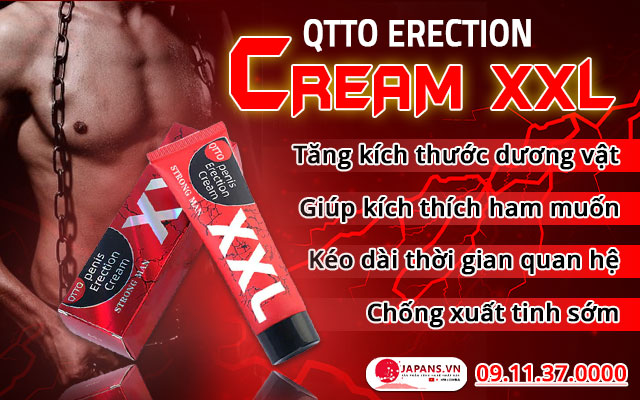 QTTO Penis Erection Cream XXL - Hỗ trợ tăng kích thước dương vật 11 công dụng qtto penis erection cream xxl