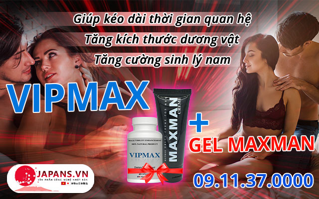 công dụng combo vipmax & gel maxman usa