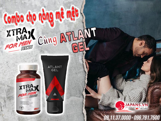 Combo sản phẩm Xtramax For Men và Atlant Gel giúp tăng kích thước 14 Xtramax For Men và Atlant Gel