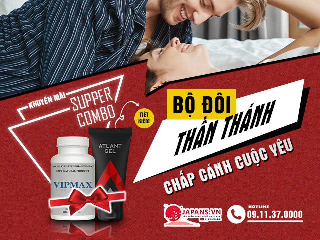 Combo Vipmax và Atlant Gel