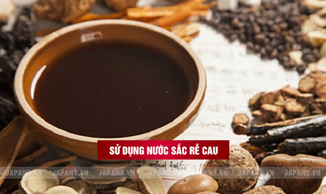 Sử dụng nước sắc rễ cau