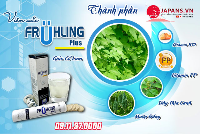 Sủi Fruhling - Hỗ trợ điều trị và phòng ngừa bệnh tiểu đường 9 thành phần sủi fruhling