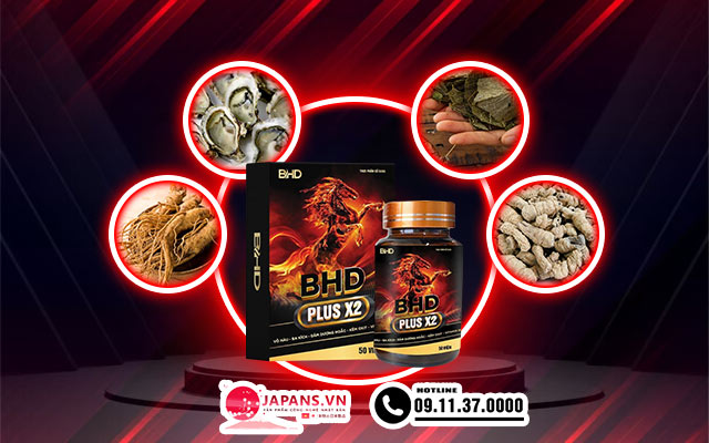 BHD Plus X2 - Vực dậy sinh lý, chống xuất tinh sớm cho nam giới