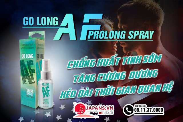 Go Long AF Prolong Spray – Chai xịt chống xuất tinh sớm của Mỹ