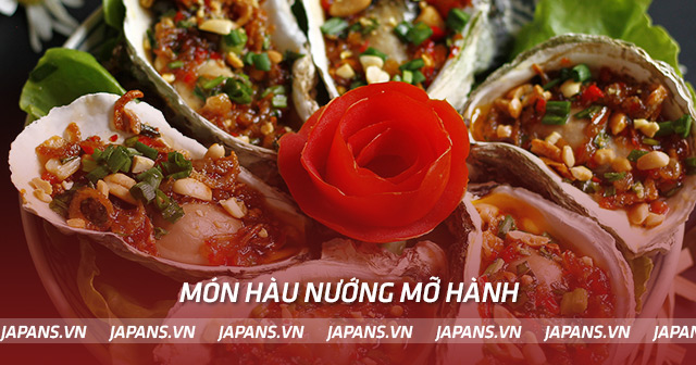 Món hàu nướng mỡ hành