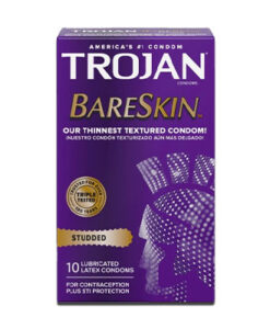 bao cao su trojan studded bareskin