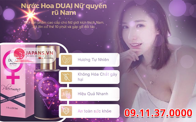 Duai For Her - Mùi hương quyến rũ khiến nam giới không thể cưỡng lại 9 thành phần duai for her