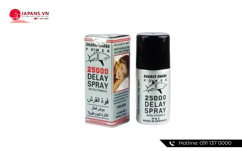 Chai xịt hỗ trợ chống xuất tinh sớm 25000 Delay Spray