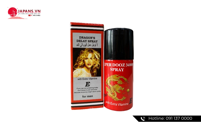 Super Dooz 34000 Spray Dragon hỗ trợ chống xuất tinh nhanh