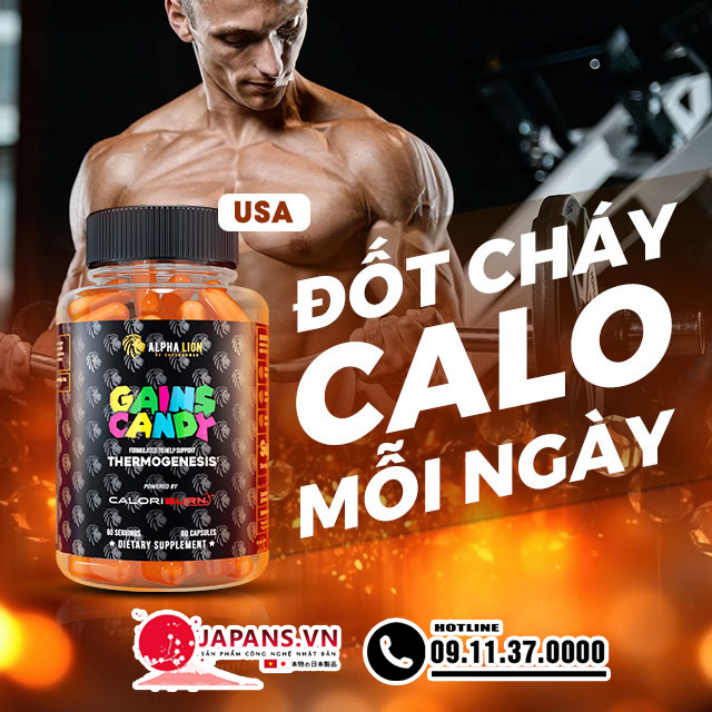 GAINS CANDY CALORIBURN Hỗ trợ đốt cháy calo giảm mỡ thừa 11 GAINS CANDY CALORIBURN là gì?
