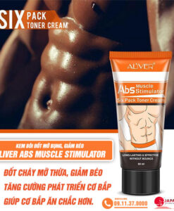 Kem bôi đốt cháy mỡ Aliver ABS Muscle Stimulator giảm béo, săn chắc cơ 15 công dụng aliver abs muscle stimulator