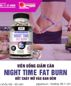 Viên giảm cân Night Time Fat Burn Đốt cháy mỡ vào ban đêm 14 viên uống giảm cân night time fat burn