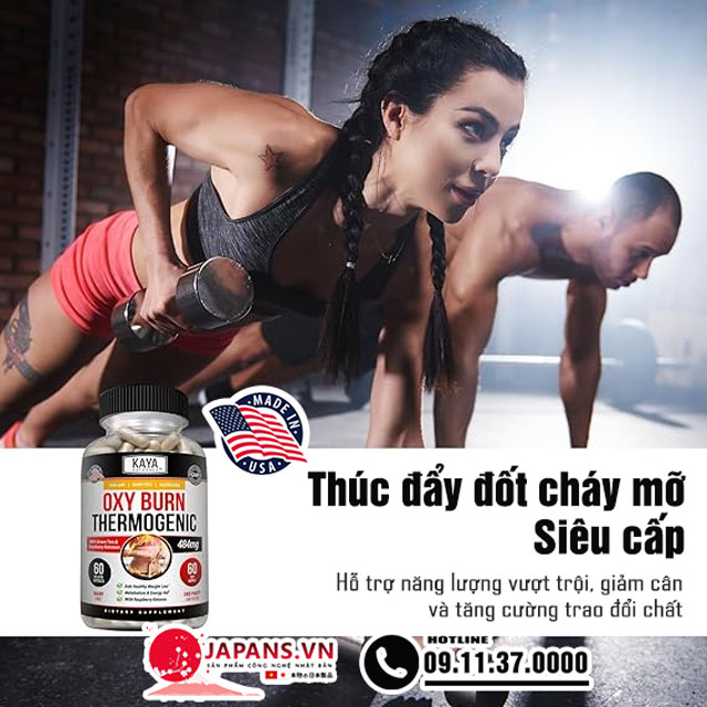Oxy Burn Thermogenic hỗ trợ đốt mỡ thừa, mỡ cứng đầu hiệu quả