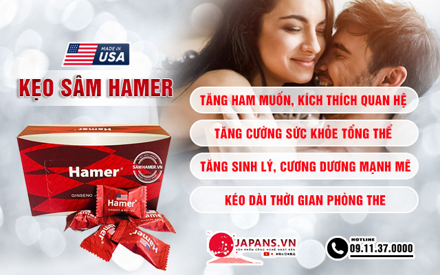 Tác dụng của kẹo sâm Hamer