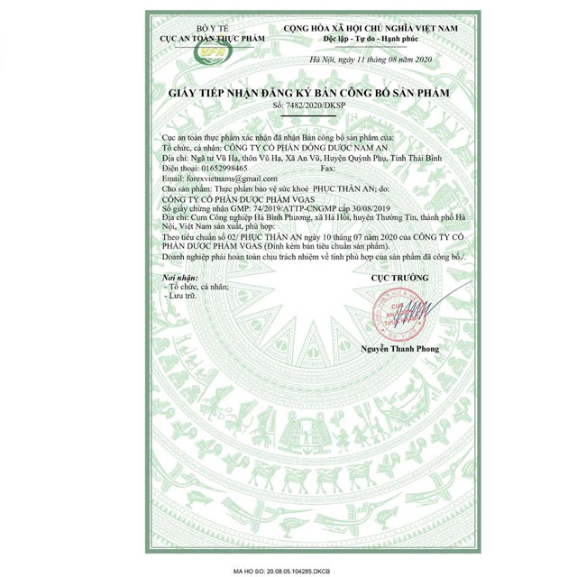 Phục Thần An liều dùng như thế nào?