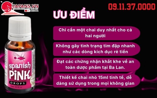 Spanish Pink Drops Nước Uống Tăng Khoái Cảm Cho Cặp Đôi 15 Review Spanish Pink Drops có tốt không