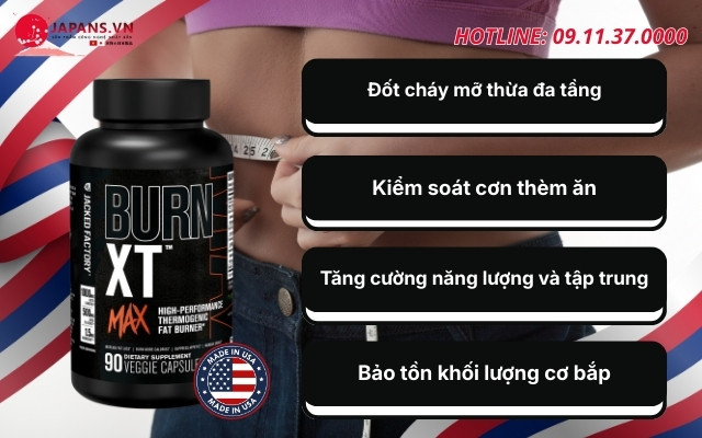 Viên uống Burn XT Max hỗ trợ giảm mỡ hiệu quả chuẩn Mỹ 14 Công dụng của Burn XT Max