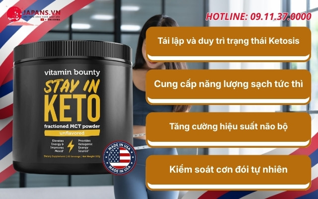 Công dụng của Stay In Keto - MCT Oil Powder