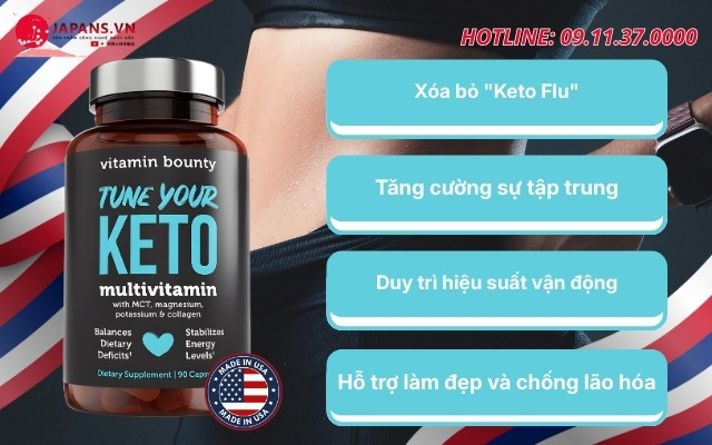 Công dụng của Tune Your Keto - Multivitamin