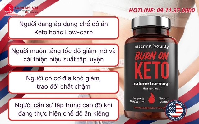 Burn On Keto đốt mỡ tối ưu cho người theo chế độ Ketogenic 17 Đối tượng sử dụng Burn On Keto