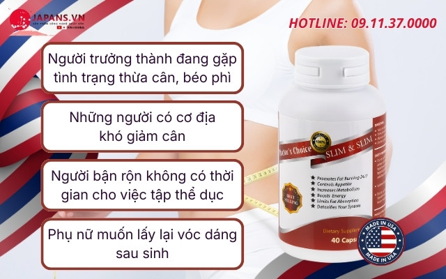 Doctor’s Choice SLIM & SLIM hỗ trợ giảm cân từ thảo dược 13 Đối tượng sử dụng Doctor’s Choice SLIM & SLIM