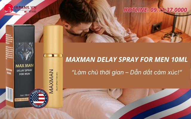 Maxman Delay Spray For Men 10ml hỗ trợ kéo dài thời gian 16 Giới thiệu về Maxman Delay Spray For Men 10ml