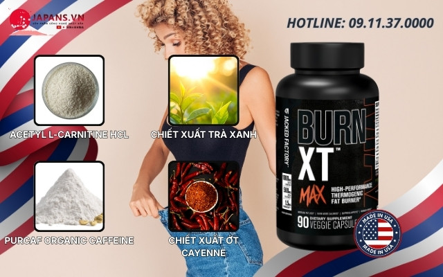 Viên uống Burn XT Max hỗ trợ giảm mỡ hiệu quả chuẩn Mỹ 13 Thành phần có trong Burn XT Max