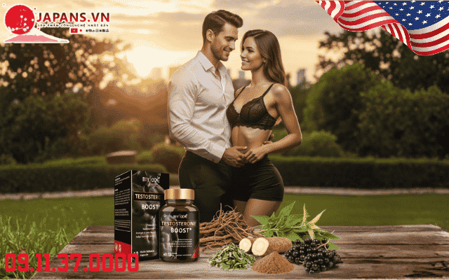 Biyode Testosterone Boost bổ thận tráng dương phái mạnh 10 Thành phần thiên nhiên trong Testosterone Boost