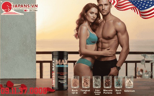 Swiss navy max testosterone tăng cường sinh lực phái mạnh 12 Thành phần thiên nhiên trong Swiss navy max testosterone