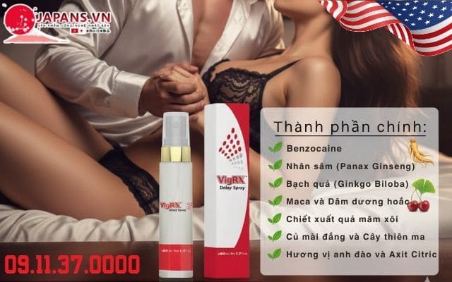 VigRX Delay Spray kéo dài thời gian và nâng tầm bản lĩnh 12 Thành phần thiên nhiên trong VigRX Delay Spray