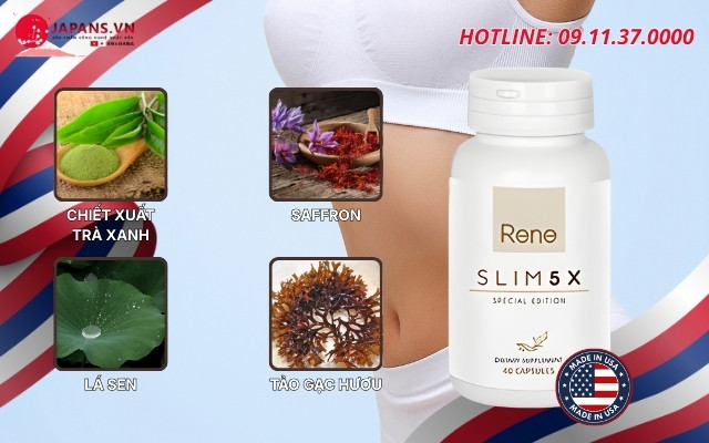 Thành phần có trong Rene Slim 5X
