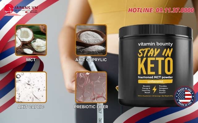 Thành phần có trong Stay In Keto - MCT Oil Powder