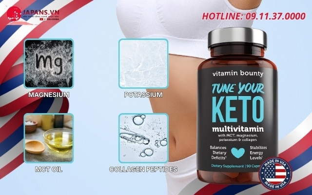 Thành phần có trong Tune Your Keto - Multivitamin