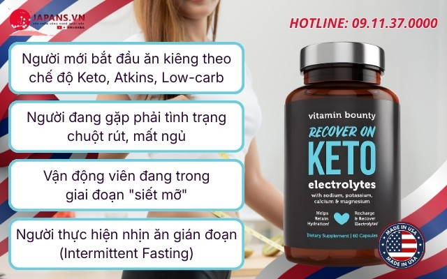 Đối tượng sử dụng Recover On Keto