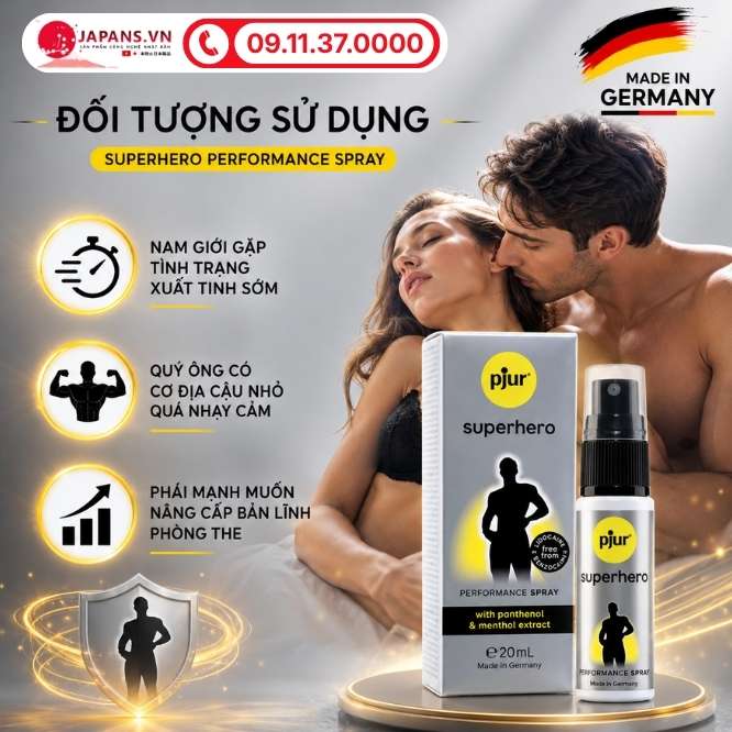 Đối tượng thích hợp sử dụng Superhero Performance Spray 20ml